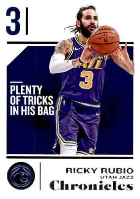 2018-19 Panini Chronicles #86 Ricky Rubio Utah Jazz Basketball Card NM-MT for collectors