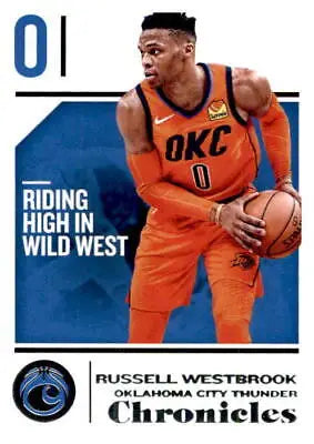 Russell Westbrook 2018-19 Panini Chronicles #88 basketball card Oklahoma City Thunder