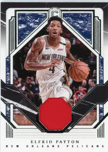 Elfrid Payton basketball card from 2018-19 Panini Cornerstones memorabilia collection