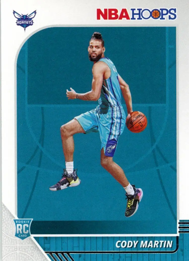 Cody Martin Rookie card from 2018-19 Panini Hoops Charlotte Hornets NBA #229