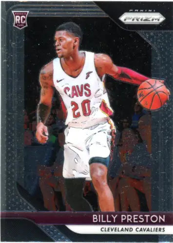 2018-19 Panini Prizm Billy Preston trading card for Cleveland Cavaliers collectors