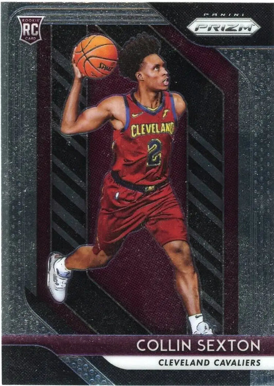 Collin Sexton Rookie card from 2018-19 Panini Prizm Cleveland Cavaliers NBA collection