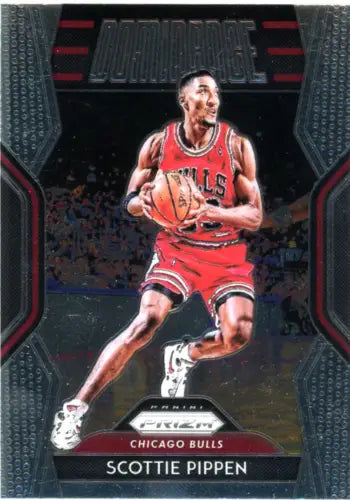 Scottie Pippen basketball card from 2018-19 Panini Prizm Dominance Chicago Bulls