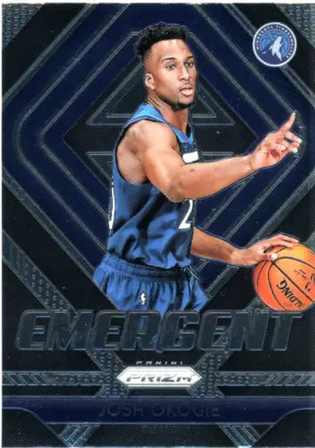 Josh Okogie 2018-19 Panini Prizm Emergent basketball card from Minnesota Timberwolves