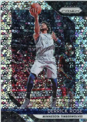 Derrick Rose basketball card from 2018-19 Panini Prizm Fast Break Minnesota Timberwolves