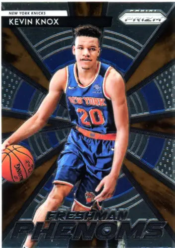 Kevin Knox basketball card from Panini Prizm Freshman Phenoms featuring New York Knicks