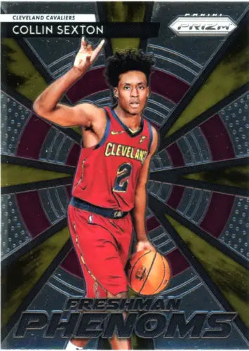 Collin Sexton basketball card from 2018-19 Panini Prizm Freshman Phenoms Cleveland Cavaliers