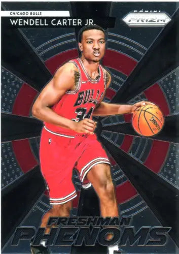 Wendell Carter Jr. basketball card from 2018-19 Panini Prizm Freshman Phenoms set