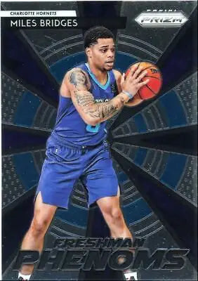 Miles Bridges basketball card from 2018-19 Panini Prizm Freshman Phenoms series