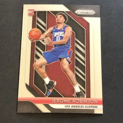 Jerome Robinson Rookie Basketball Card from 2018-19 Panini Prizm Los Angeles Clippers