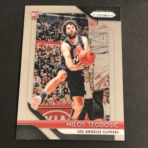 2018-19 Panini Prizm Milos Teodosic Rookie Basketball Card for Los Angeles Clippers