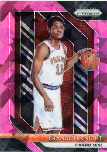 Brandon Knight basketball card from 2018-19 Panini Prizm Pink Ice Phoenix Suns NM-MT