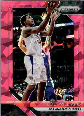 Lou Williams 2018-19 Panini Prizm Pink Ice card featuring the Los Angeles Clippers