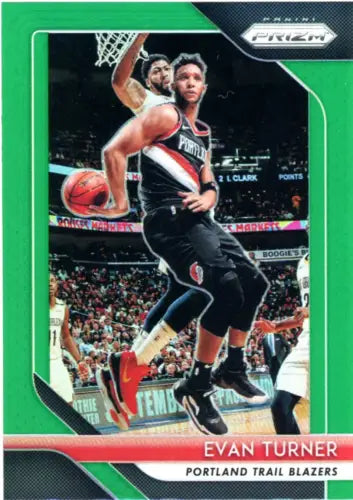 Evan Turner Portland Trail Blazers 2018-19 Panini Prizm card in NM-MT condition