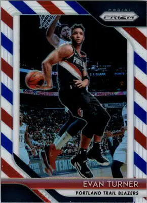 Evan Turner 2018-19 Panini Prizm Red White and Blue Basketball Trading Card NM-MT