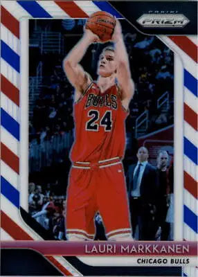 Lauri Markkanen 2018-19 Panini Prizm Red White and Blue basketball card NM-MT