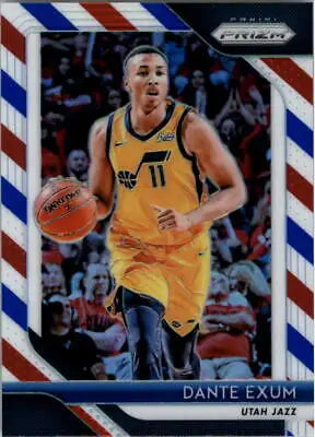 Dante Exum 2018-19 Panini Prizm Red White and Blue basketball card Utah Jazz