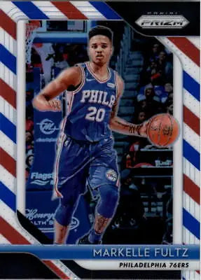 Markelle Fultz 2018-19 Panini Prizm Red White and Blue NBA card for collectors