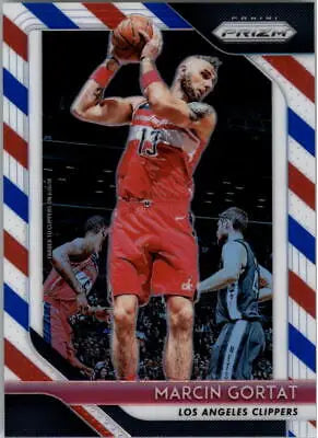 2018-19 Panini Prizm Marcin Gortat Clippers Red White Blue Basketball Trading Card