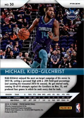 2018-19 Panini Prizm Red White and Blue Michael Kidd Gilchrist Basketball Card