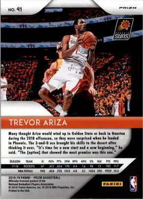 2018-19 Panini Prizm Red White and Blue Trevor Ariza Phoenix Suns basketball card