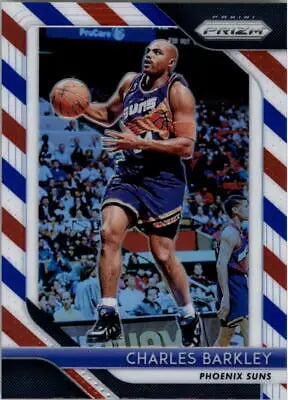 Charles Barkley 2018-19 Panini Prizm Red White and Blue basketball card Phoenix Suns