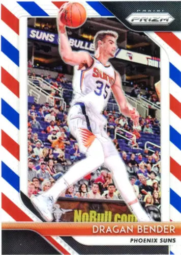 Basketball trading card of Dragan Bender from 2018-19 Panini Prizm Red White and Blue