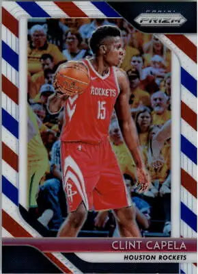 2018-19 Panini Prizm Red White and Blue Clint Capela Houston Rockets basketball card NM-MT