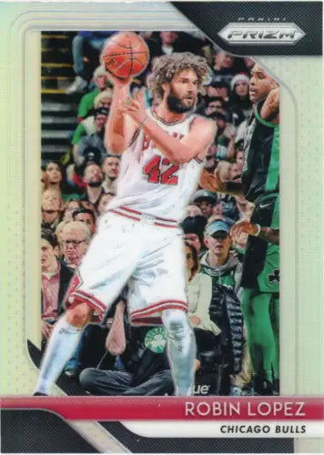 2018-19 Panini Prizm Silver Robin Lopez Chicago Bulls Basketball Card NM-MT