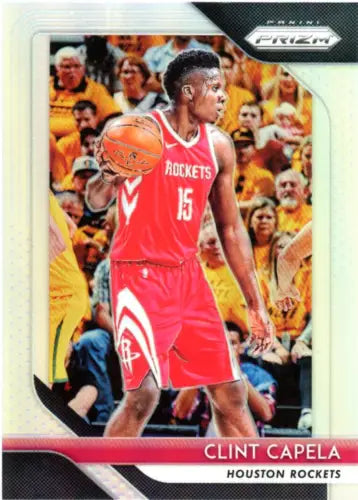 Clint Capela 2018-19 Panini Prizm Silver Basketball Card Houston Rockets NM-MT