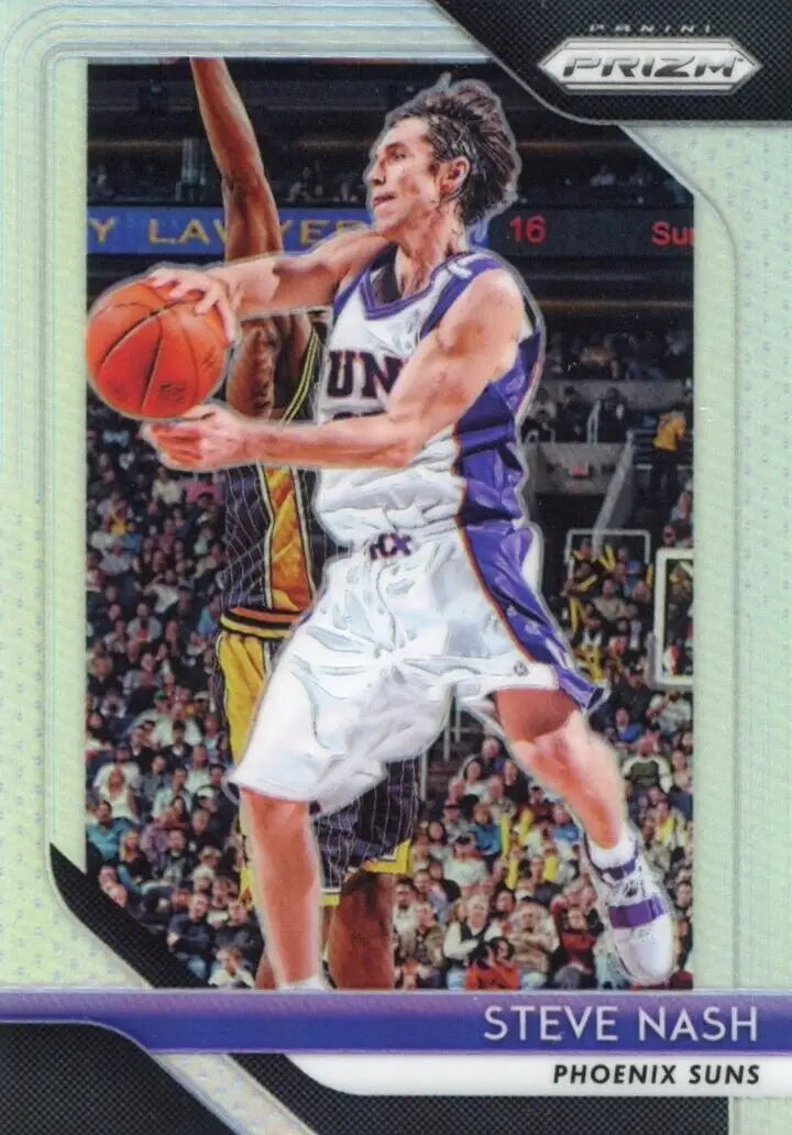 2018-19 Panini Prizm Steve Nash Silver Basketball card from Phoenix Suns #155 NBA