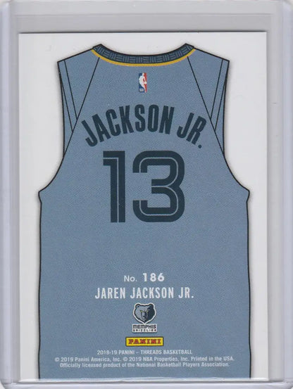 Light blue NBA jersey for Jaren Jackson Jr. Memphis with number 13 from Panini Threads