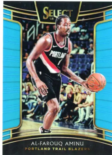 Al-Farouq Aminu 2018-19 Select Light Blue basketball card Portland Trail Blazers NM-MT