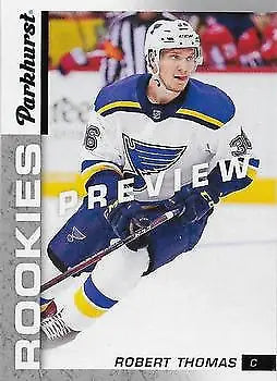 Hockey card of Robert Thomas from Upper Deck Parkhurst Rookies St. Louis Blues NM-MT