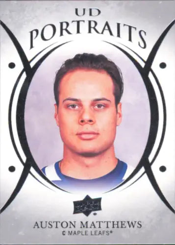 Auston Matthews 2018-19 Upper Deck UD Portraits hockey card for collectors