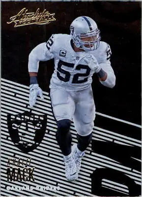 Khalil Mack Oakland Raiders 2018 Absolute #79 NFL Football Card NM-MT for collectors