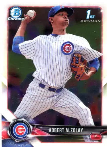 Adbert Alzolay 2018 Bowman Chrome Prospects baseball card for Chicago Cubs fans