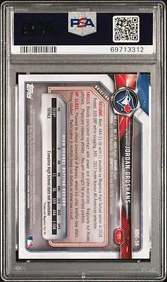 Graded 2018 Bowman Draft Jordan Groshans #BDC56 Chrome Baseball PSA 10 card image