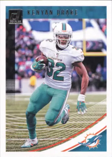 Kenyan Drake Miami Dolphins NFL Football Card 2018 Donruss #167 in NM-MT condition