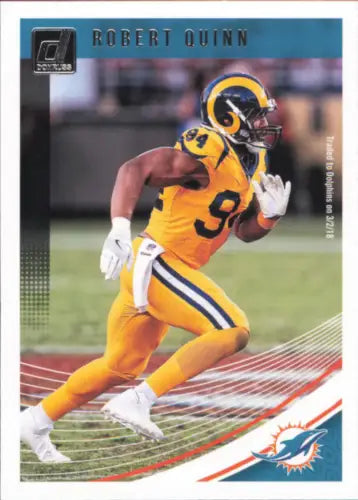 Robert Quinn Miami Dolphins NFL Football Card 2018 Donruss #171 NM-MT for collectors