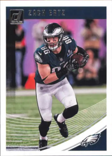 Zach Ertz Philadelphia Eagles NFL Football Card 2018 Donruss #233 in NM-MT condition