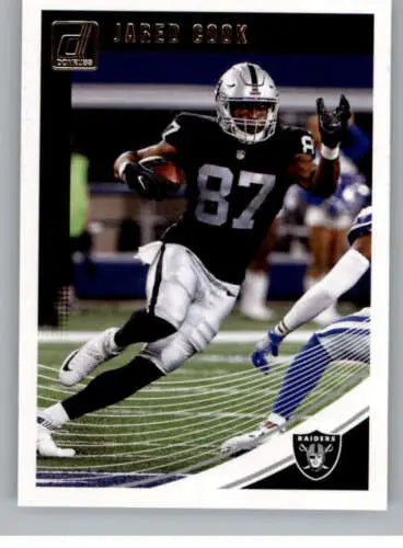 2018 Donruss #24 Jared Cook NM-MT Raiders trading card featuring original gloss design