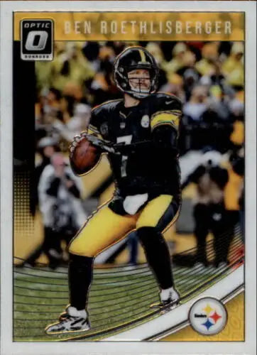 Ben Roethlisberger 2018 Donruss Optic #83 football card with original gloss, Steelers