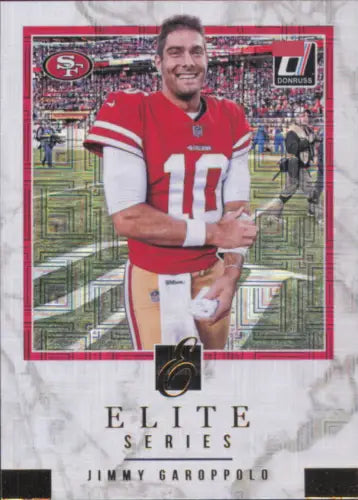 Jimmy Garoppolo 2018 Donruss Elite Series football card San Francisco 49ers NM-MT