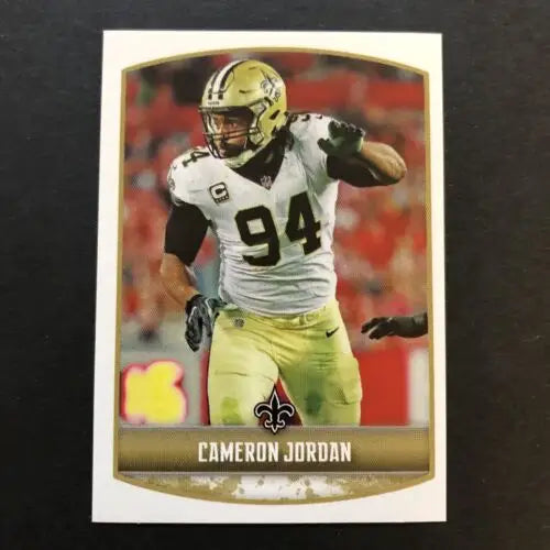 Cameron Jordan Football Card from 2018 Panini NFL Stickers New Orleans Saints #367