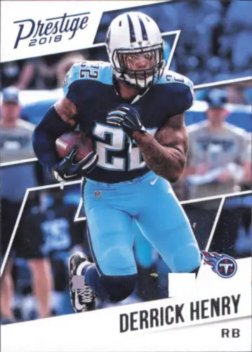 Derrick Henry NFL football card 2018 Prestige #108 Tennessee Titans NM-MT condition