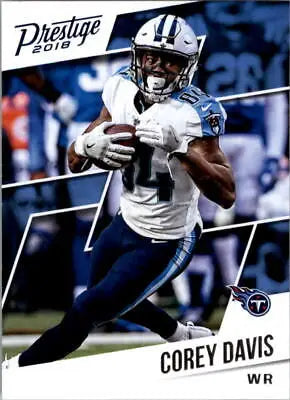 Corey Davis Tennessee Titans NFL Football Card 2018 Prestige #110 NM-MT condition