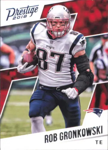 Rob Gronkowski 2018 Prestige #181 Patriots NFL Football Card NM-MT Collectible Item