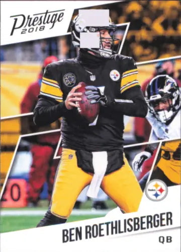 Ben Roethlisberger Pittsburgh Steelers football card 2018 Prestige #192 NM-MT condition