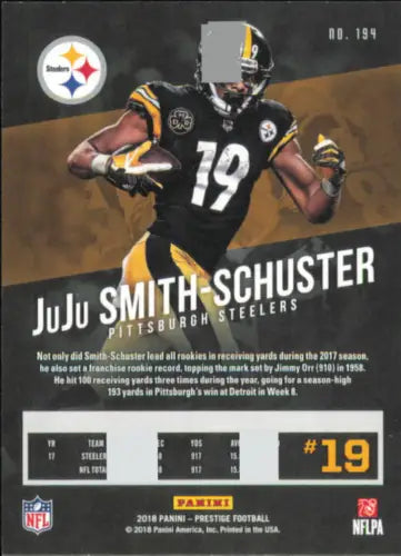 JuJu Smith-Schuster 2018 Prestige #194 Pittsburgh Steelers NFL Football Card NM-MT